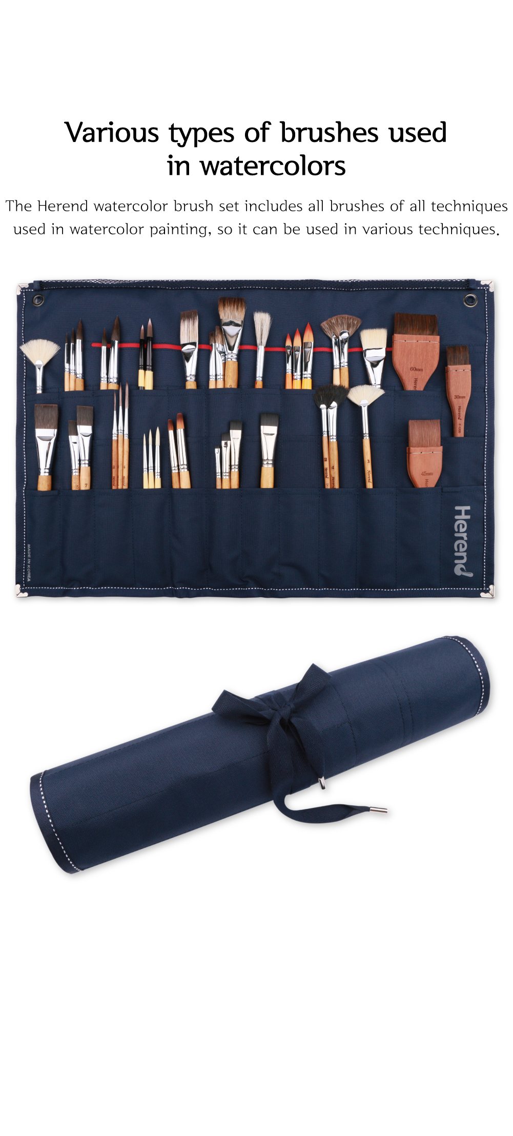 Series 751 Set (Synthetic) Herend watercolor brushes set – IUILE